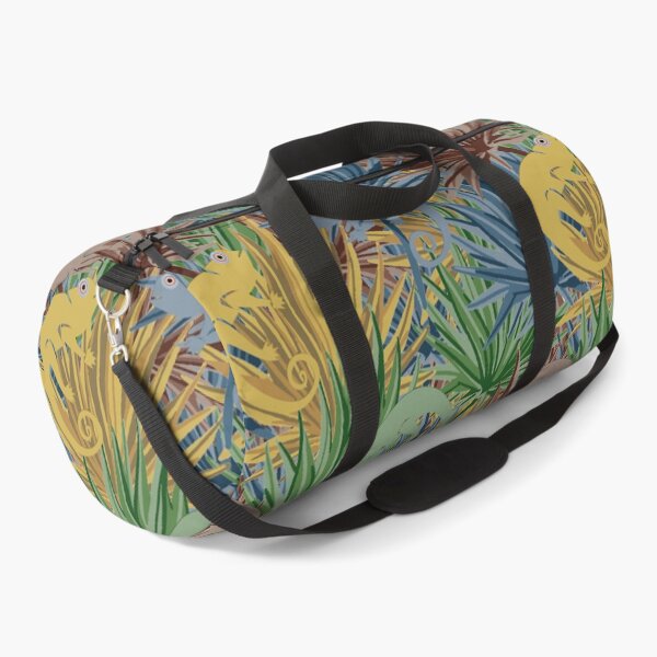 Item preview, Hiding Chameleons and Palm Leaf Pattern - Vintage Theme - Tropical Paradise designed and sold by Sajuade.