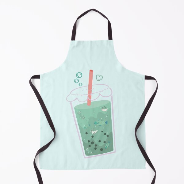 Item preview, Boba Tea Fish Ocean - Trouts and Puffers (Blowfish) in a Cup of Tea,Pearlmilktea,Betta fish designed and sold by Freefay.