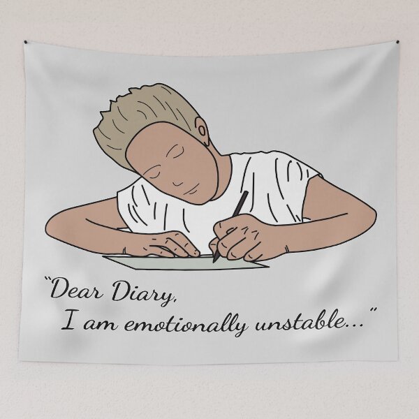 Item preview, Dear Diary, I am emotionally unstable designed and sold by Yulia Khrushcheva.