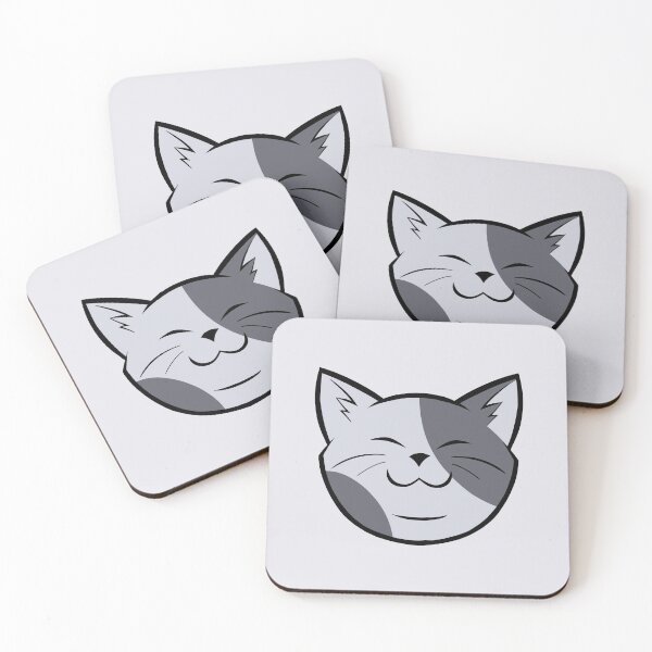 Happy Cat! Coasters (Set of 4)