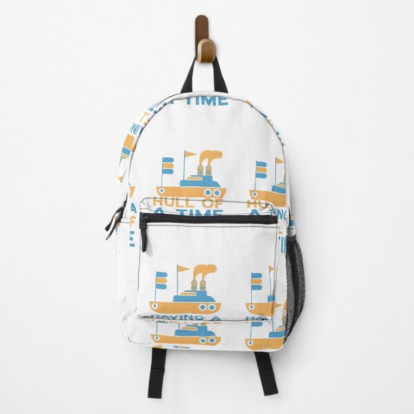 Item preview,  Sailing Pun Having A Hull of a Time Summer Alternate Boating Design designed and sold by randomtdesigns.