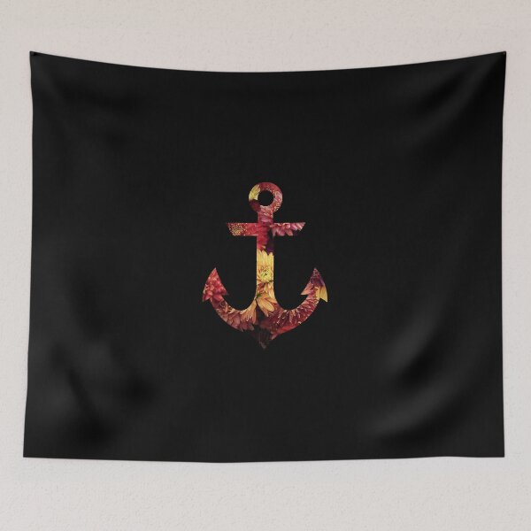 Item preview, Floral Bouquet Nautical Anchor designed and sold by Passion-For-Sea.