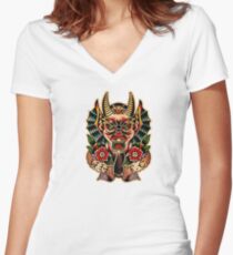 Spitshading 066 Women's Fitted V-Neck T-Shirt