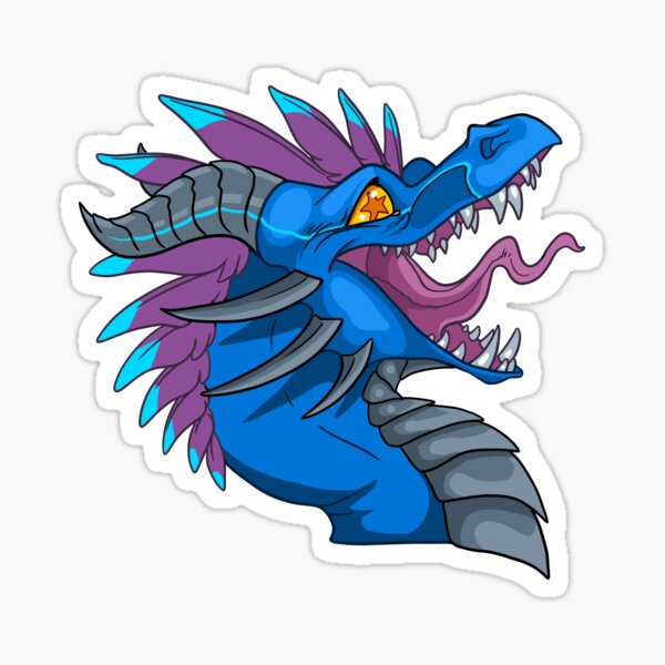 Happy shiny dragon Sticker
