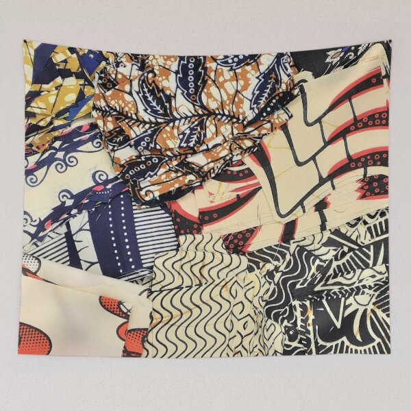 Item preview, African Fabric Collage Art Patterns [#26] designed and sold by AfriStyleUK.
