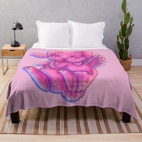 Item preview, Pink flying bunny designed and sold by KimRoseArtStore.