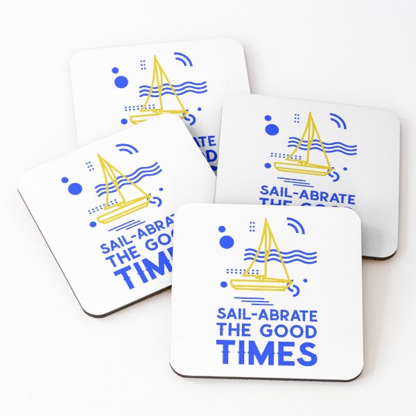 Item preview, Sailing Pun Sail-abrate The Good Times Summer Boating Design 2 designed and sold by randomtdesigns.