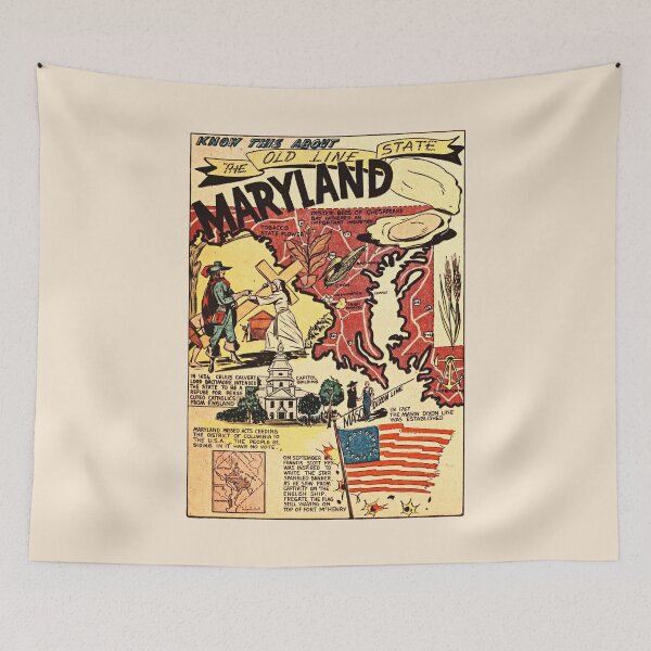 Item preview, Maryland Vintage Poster designed and sold by RosarioDesigns.