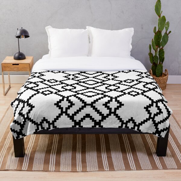 Geometric Abstraction Decorative Pattern Throw Blanket