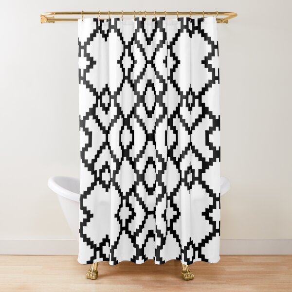 Geometric Abstraction Decorative Pattern Shower Curtain