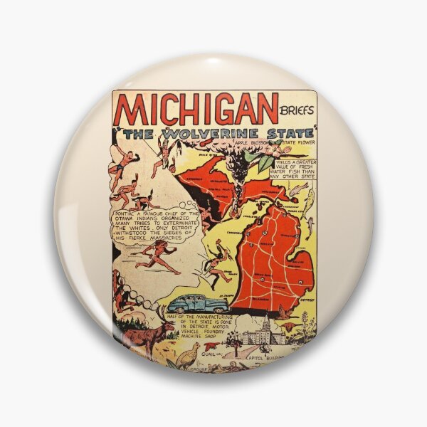 Item preview, Póster vintage de Michigan designed and sold by RosarioDesigns.