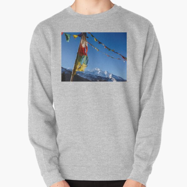 Tibetan Prayer Flags Pullover Sweatshirt