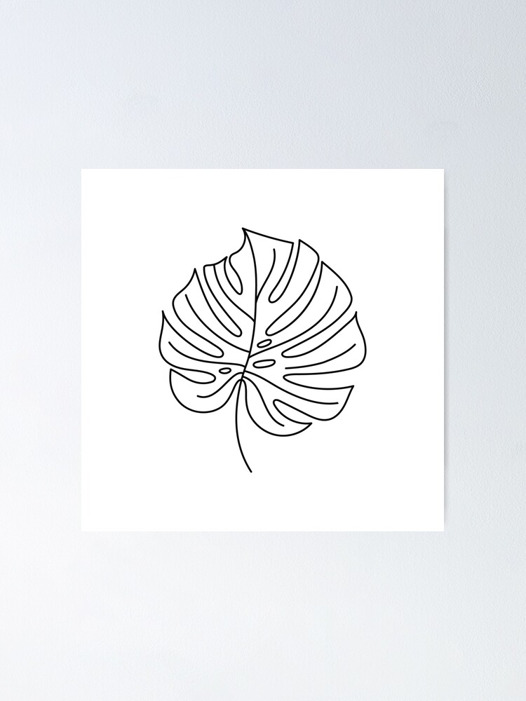 Alternate view of Palm Line Art Poster