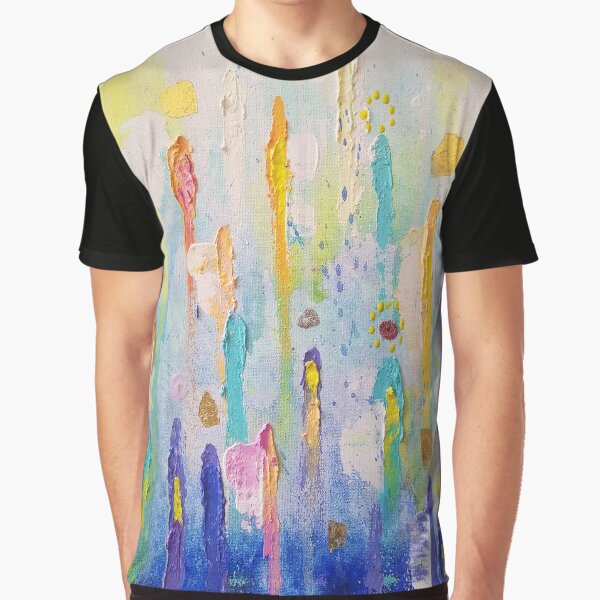 Angels watching, abstract art of heavenly angels Graphic T-Shirt