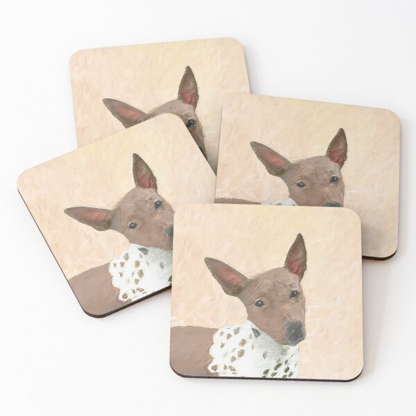 Item preview, American Hairless Terrier Painting - Cute Original Dog Art designed and sold by alpendesigns.