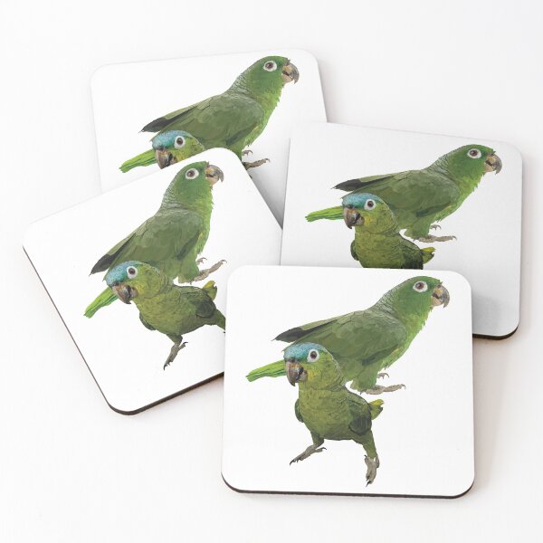 Item preview, blue-crowned parrot designed and sold by obscurite.
