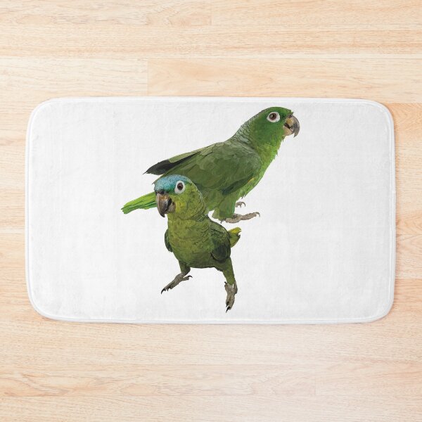 Item preview, blue-crowned parrot designed and sold by obscurite.
