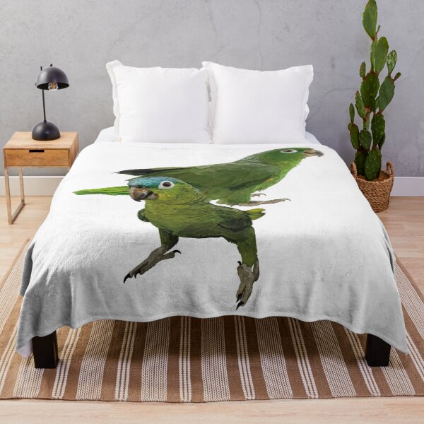 Item preview, blue-crowned parrot designed and sold by obscurite.