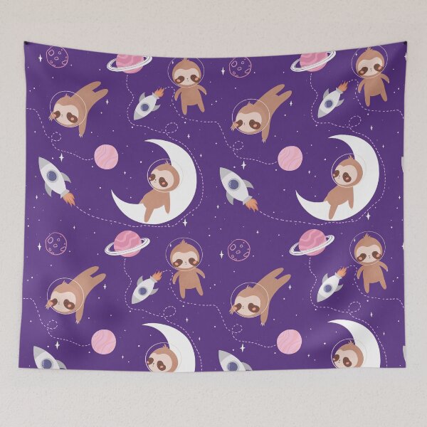 Item preview, Space Sloth designed and sold by Nagore Illustrations.