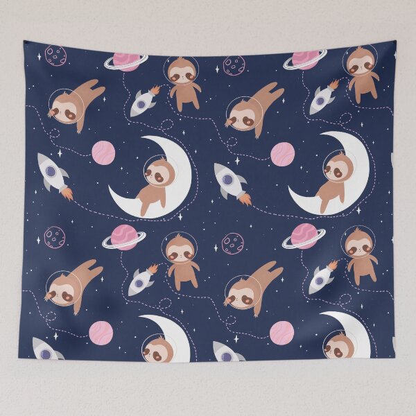 Item preview, Space Sloth designed and sold by Nagore Illustrations.