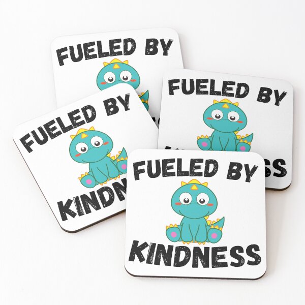 Item preview, Fueled By Kindness - Cute Blue Dinosaur designed and sold by MM55Designs.