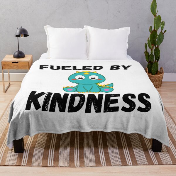 Item preview, Fueled By Kindness - Cute Blue Dinosaur designed and sold by MM55Designs.