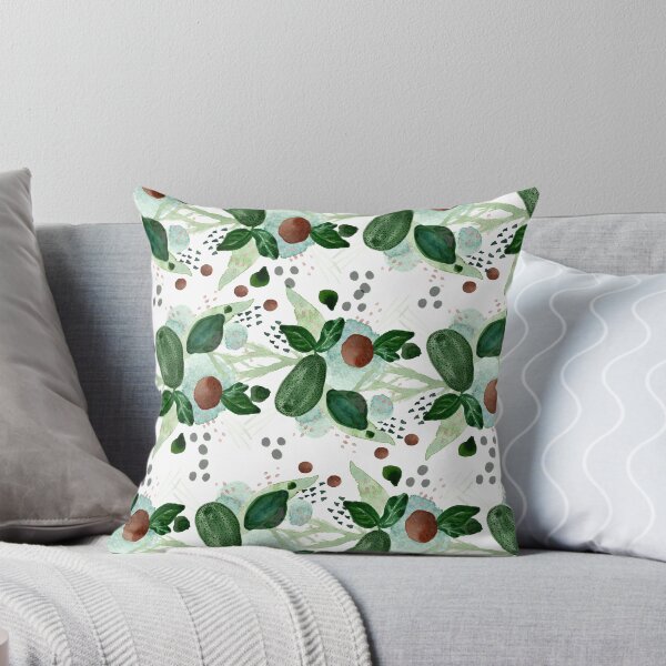 Item preview, Fresh summer garden watercolour art pattern designed and sold by Morimoto.