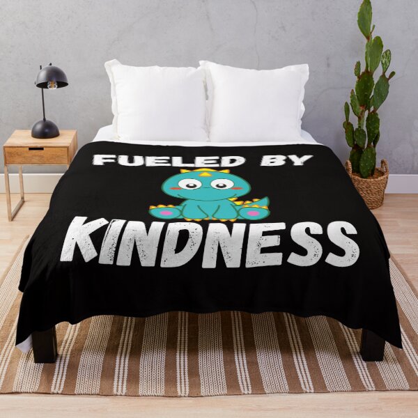 Item preview, Fueled By Kindness - Cute Blue Dinosaur designed and sold by MM55Designs.