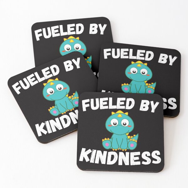 Item preview, Fueled By Kindness - Cute Blue Dinosaur designed and sold by MM55Designs.