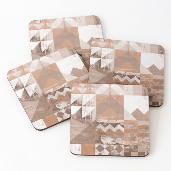 Item preview, Geometric Abstract in Orange and Brown 1 designed and sold by StudioArtNew.