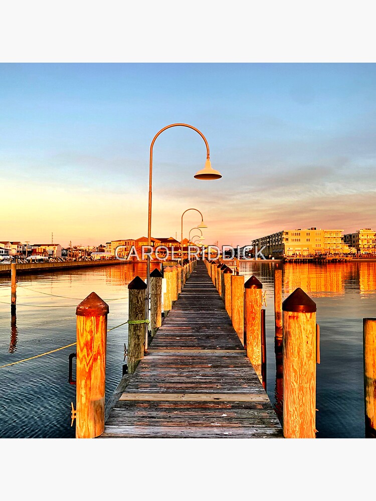 Rehoboth Beach Dock by CarolRiddickArt
