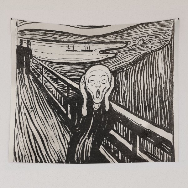 Item preview, Munch - The Scream (B&W) designed and sold by le daddy.