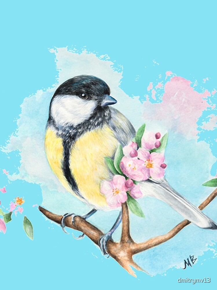 Thumbnail 4 of 4, Samsung Galaxy Phone Case, Spring Titmouse designed and sold by dmitrymv13.