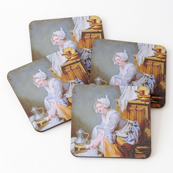 Item preview, The Laundress - Jean Baptiste Greuze designed and sold by brushandframes.