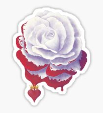 Painted Rose cut out Sticker