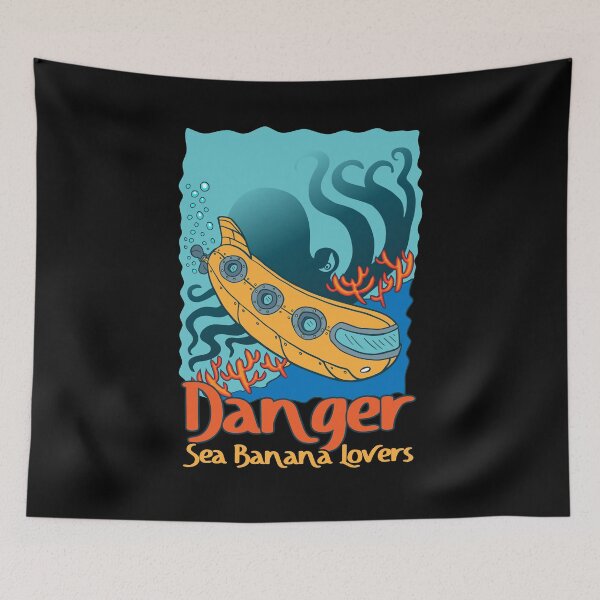 Item preview, Octopus Danger Sea Banana Lovers Kraken Squid designed and sold by FalkDania.