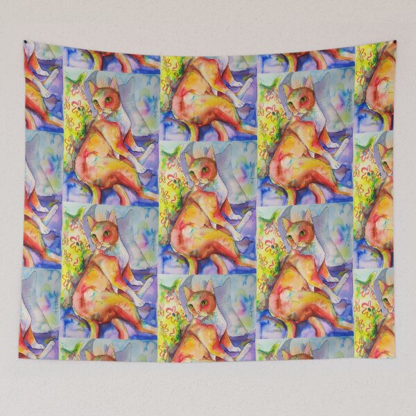 Item preview, Ginger cat artwork - Red Haired Beauty designed and sold by AndrewAlanArt.
