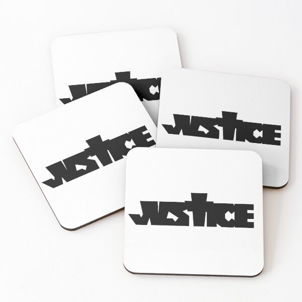Artikelvorschau, Justin Bieber JUSTICE Logo (Schwarz auf Weiß) entworfen und verkauft von Fox Newton.
