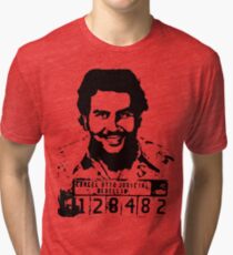 Camiseta de tejido mixto Mugshot Pablo Escobar