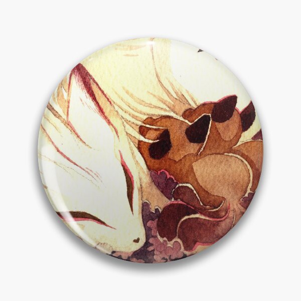 Item preview, Ninetailed Kitsune Fox with Kits designed and sold by storyofthedoor.