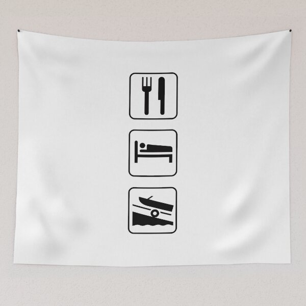 Item preview, Eat, Sleep, Boat designed and sold by Mount-Molehill.