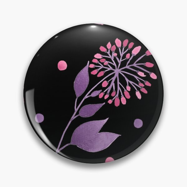 Item preview, Pink Botanical in Black Background  designed and sold by lmjb28.