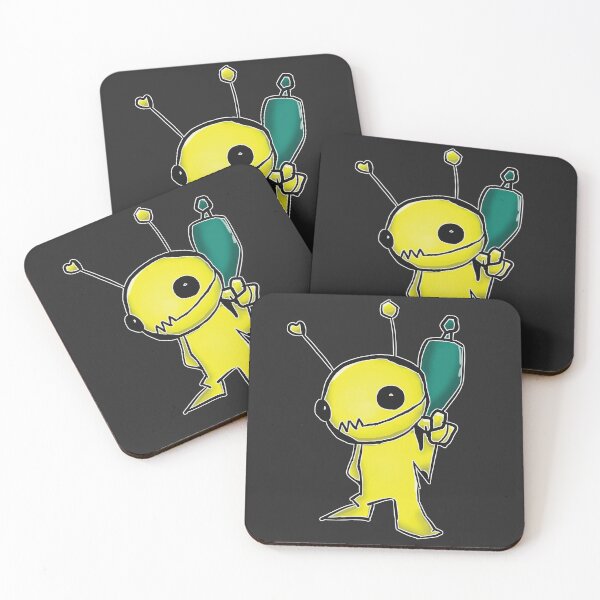 Item preview, Retro Alien Flash Game Character designed and sold by Cybercrvst.