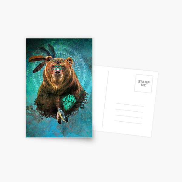 Brown Bear Spirit Postcard