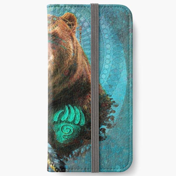 Brown Bear Spirit iPhone Wallet