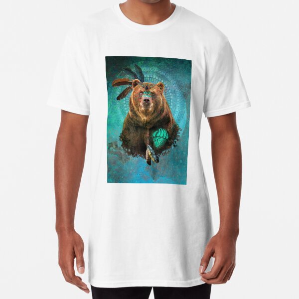 Brown Bear Spirit Long T-Shirt