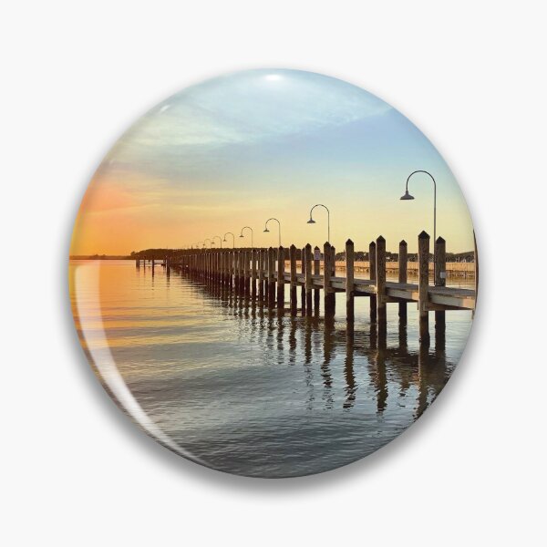 Item preview, Rehoboth Beach Dock with Sunset designed and sold by CAROL RIDDICK MERCHANDISE.