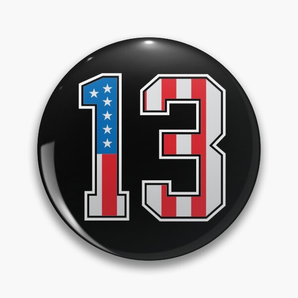 Item preview, 13 American Classy Numbers thirteen United States Flag designed and sold by Urosek.