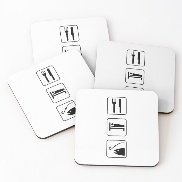 Item preview, Eat, Sleep, Fish designed and sold by Mount-Molehill.