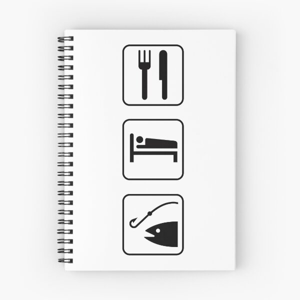 Item preview, Eat, Sleep, Fish designed and sold by Mount-Molehill.